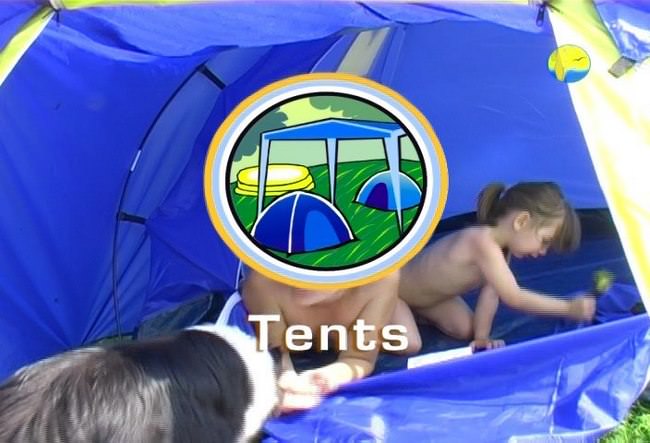 Tents - adult and young naturists outdoor video [Nudist Planet]