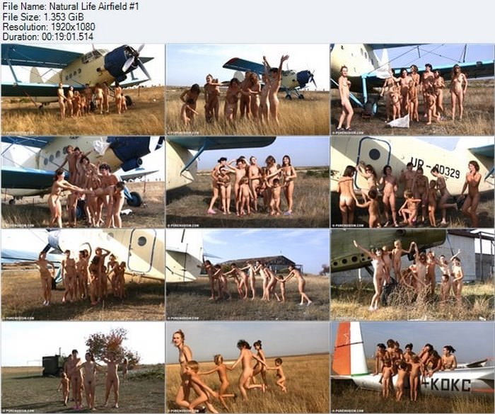 Purenudism video - nudist style of naked rest on the airfield [Nudist Planet]