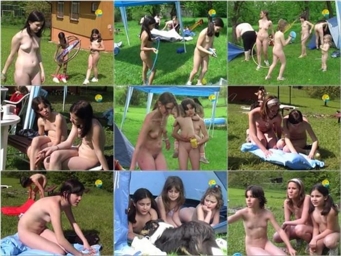 Nudist summer camping video Hoola hoola video studio Naturist Freedom [Nudist Planet]