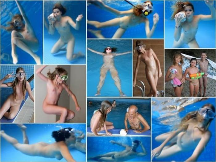 Beautiful young naked bodies nudists in the pool photo [Nudist Planet]